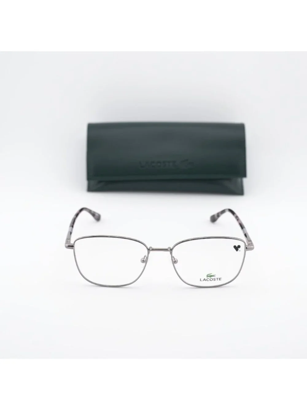 Lacoste L2317 033 Rectangle Eyeglasses 54mm - Gunmetal